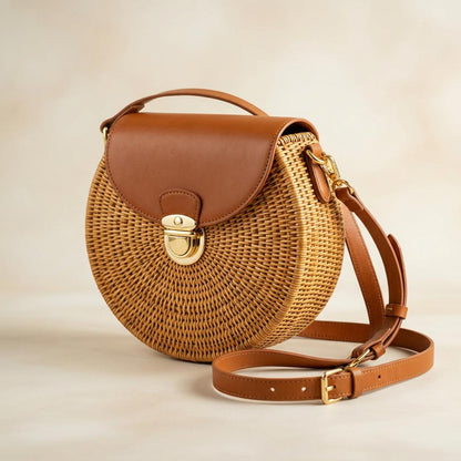 Amalfi Rattan Crossbody