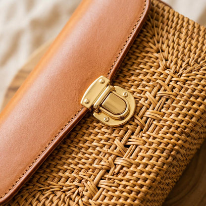 Amalfi Rattan Crossbody
