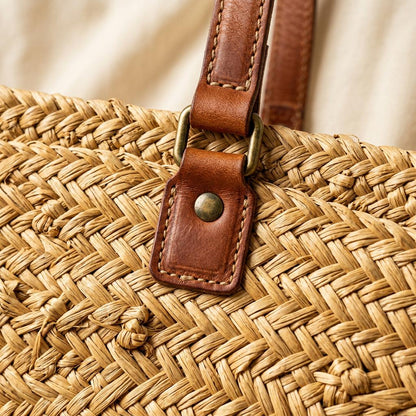 Capri Woven Straw Tote
