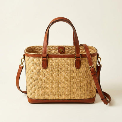 Capri Woven Straw Tote