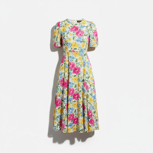 Floral Summer Midi Dress