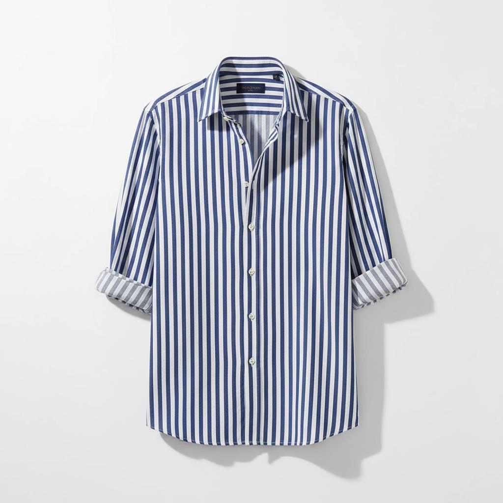 Striped Button-Up Shirt
